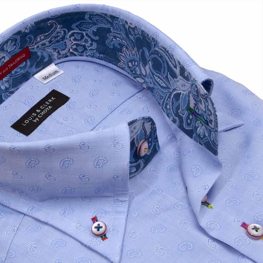 LOUIS&CLERK（ルイスアンドクラーク） 国産 長袖 綿100% ドレスシャツ
