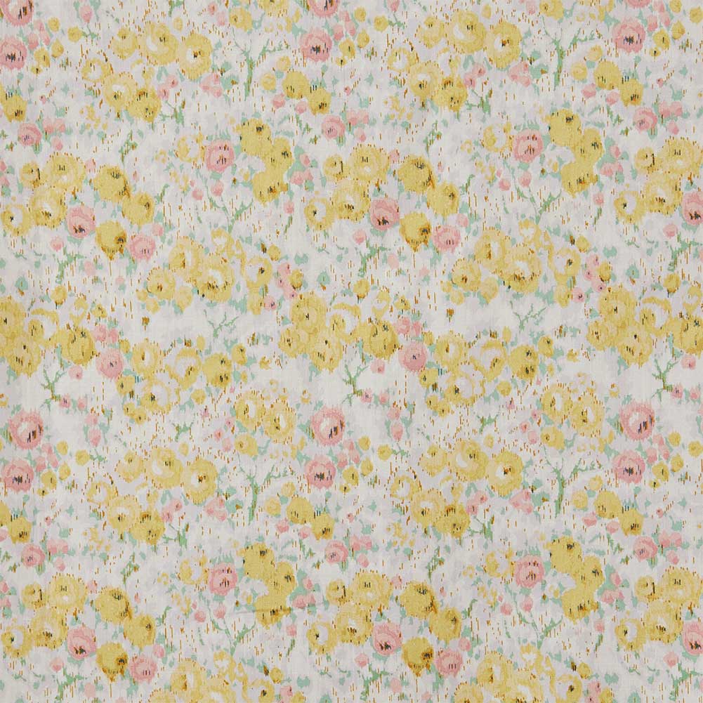 スキャパ 　花柄 リバティ 薄手 長袖シャツ　サイズ 44 （2XL） ワイシャツ 花柄 プリント 草木、ボタニカル ピンク LOUIS