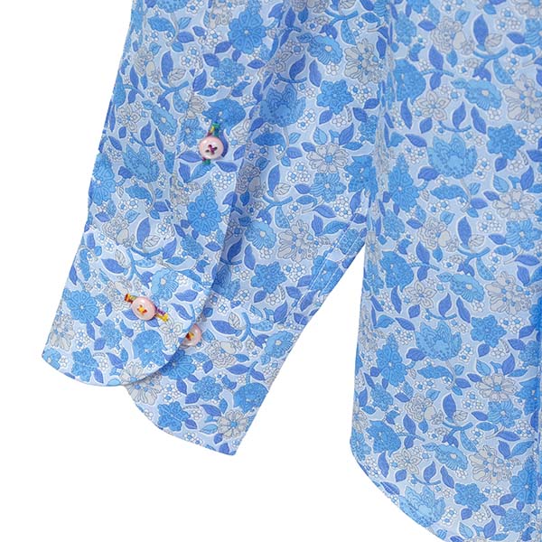 リバティプリント フローラル･オベーション タナローン ＜Floral Ovation＞ ブルー 花【RLD929-850】 LOUIS&CLERK（ルイスアンドクラーク） リバティプリント フローラル