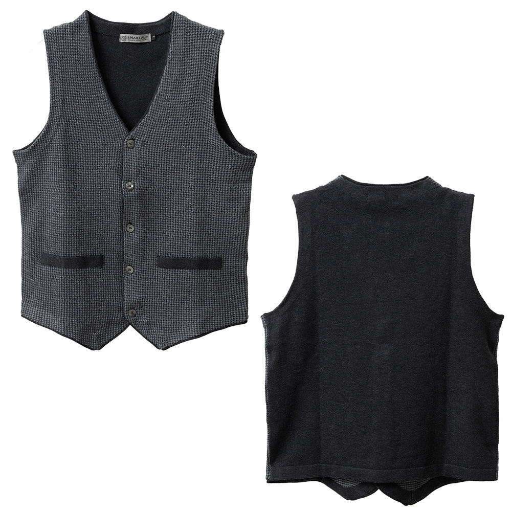 HERNO グレー フーディーニットベスト 48 herno04025icgc.jpg