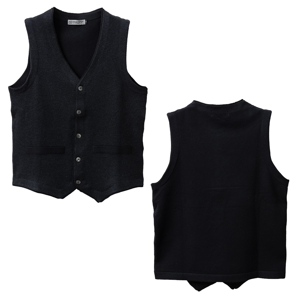 SHIRT HOUSE ニットベスト ビジネスカジュアル 全4色 ネイビー