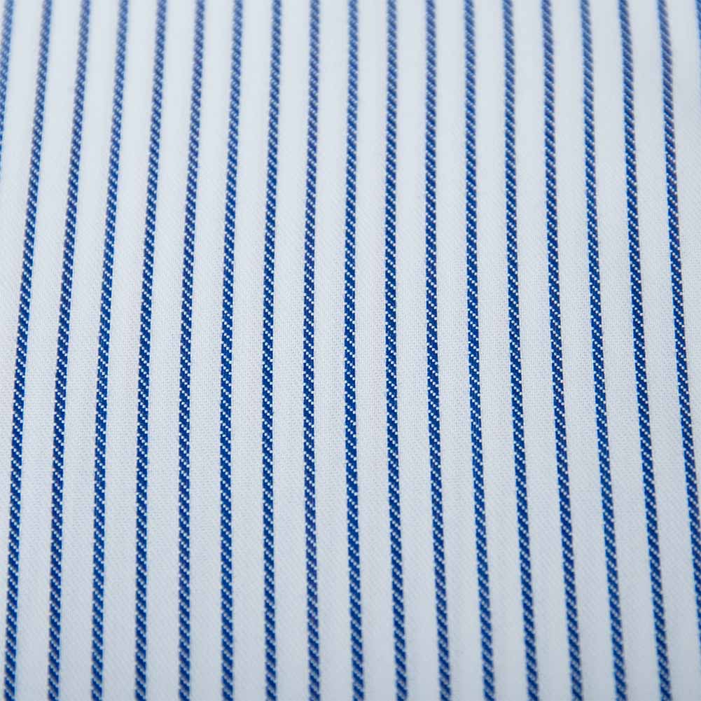 ワイシャツ 形態安定 長袖 ブルー ストライプ ワイドカラー 標準 シャツハウス メンズ ドレスシャツ  SH2404ft SH_24FA｜ss1946｜03