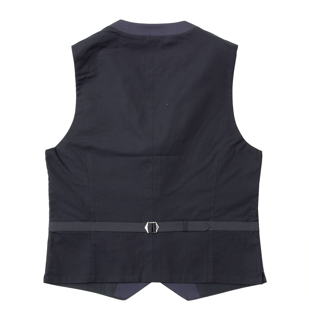 SHIRT HOUSE 【爆買】ジレ ベスト ネイビー ブラックレーベル