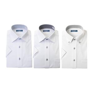 別格ノーアイロンシャツ 3枚セット 半袖 ワイシャツ ニットシャツ 1枚あたり2,199円 形態安定...