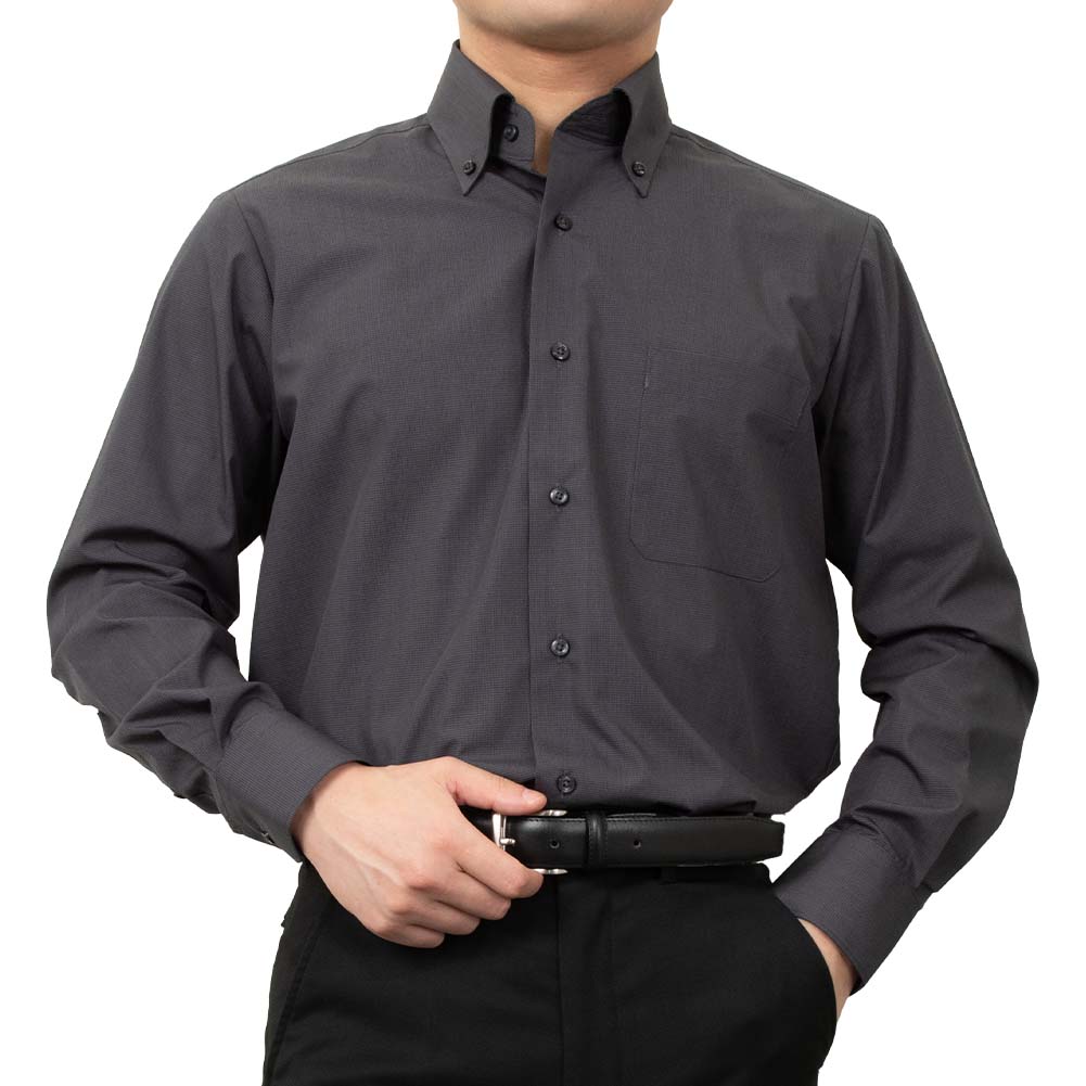 a.v.v（アー・ヴェ・ヴェ） ワイシャツ メンズ 長袖 形態安定 セミ