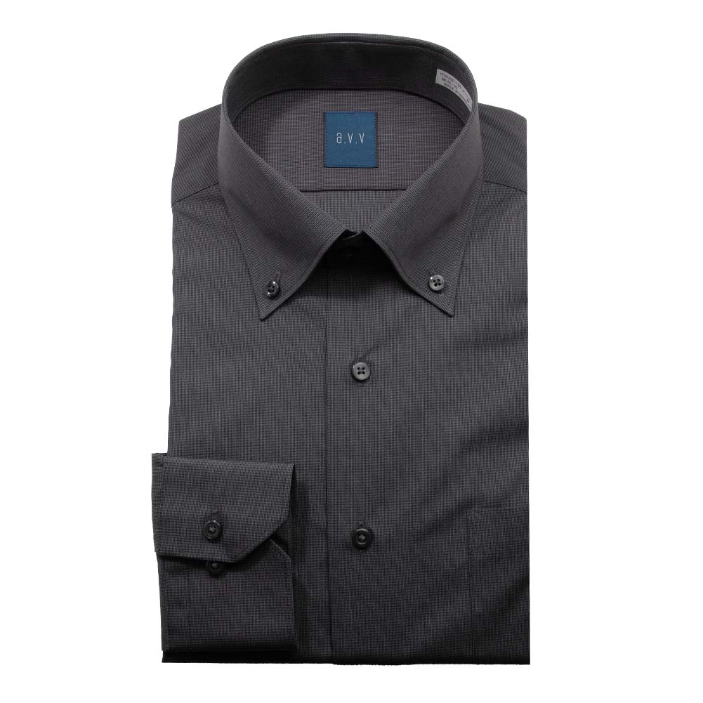 a.v.v（アー・ヴェ・ヴェ） ワイシャツ メンズ 長袖 形態安定 セミ