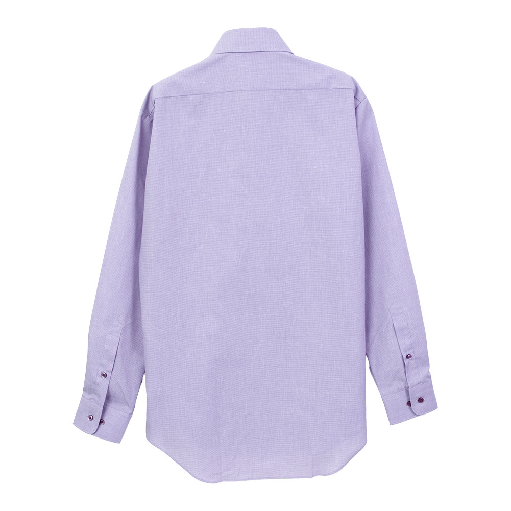 Levin UOMO ワイシャツ メンズ 長袖 形態安定 カッタウェイ パープル