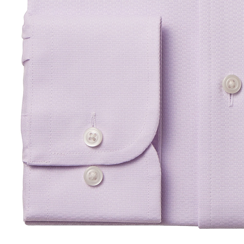ELLE HOMME ワイシャツ メンズ 長袖 形態安定加工  ゆったり  ピンク ラベンダー ドビー レギュラーカラー｜ss1946｜04