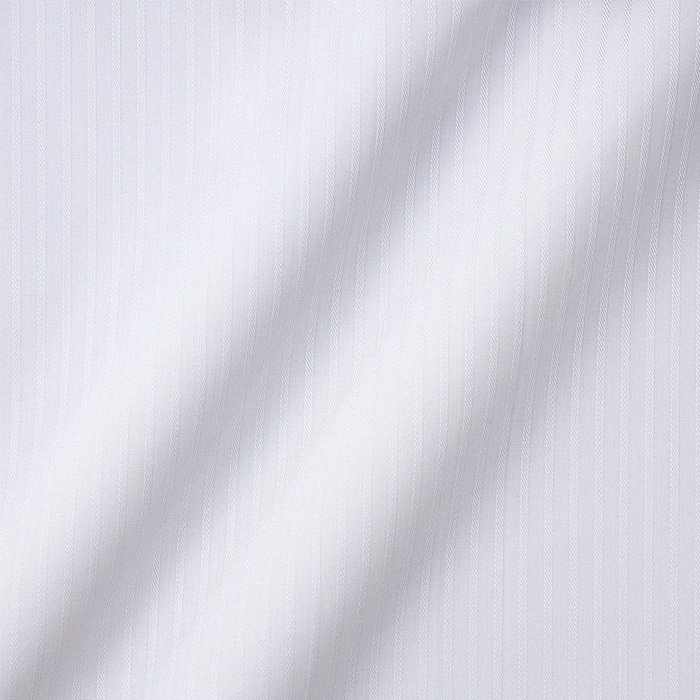 ELLE HOMME ワイシャツ メンズ 長袖 形態安定加工  ゆったり 白ドビー ホワイト ストライプ ボタンダウン｜ss1946｜03