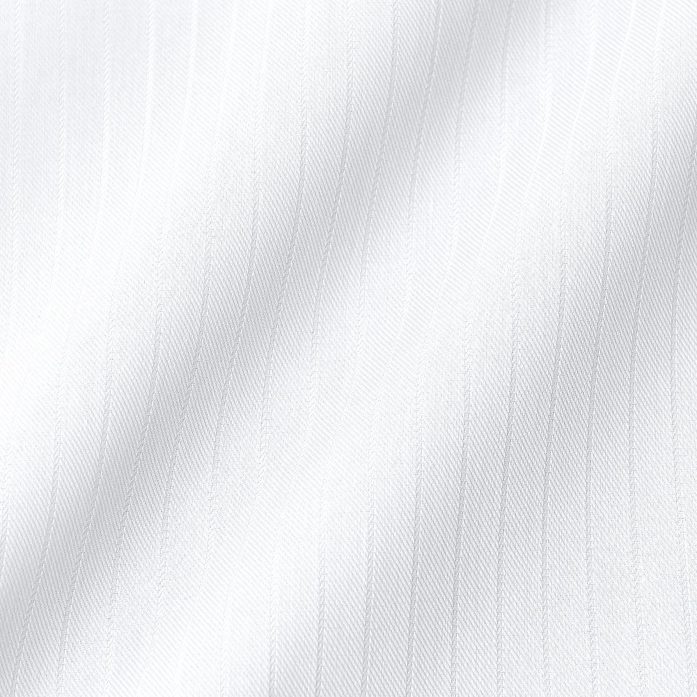 ELLE HOMME  COOLMAX 半袖 ワイシャツ メンズ 夏 形態安定 ゆったり 白ドビー ストライプ レギュラーカラー CH_2401FS｜ss1946｜07