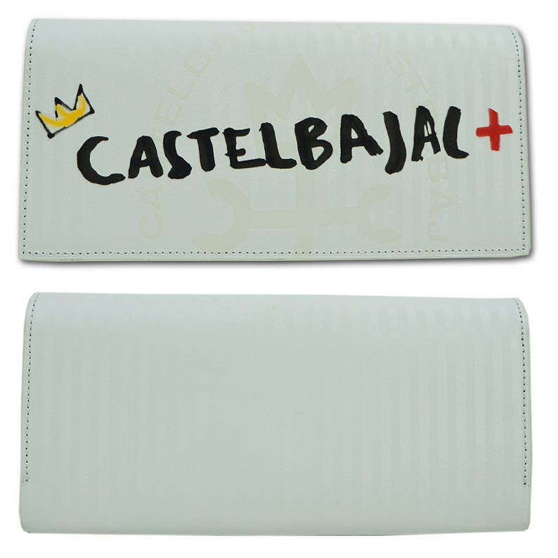 カステルバジャック CASTELBAJAC 牛革 長財布 ココ メンズ ホワイト 白