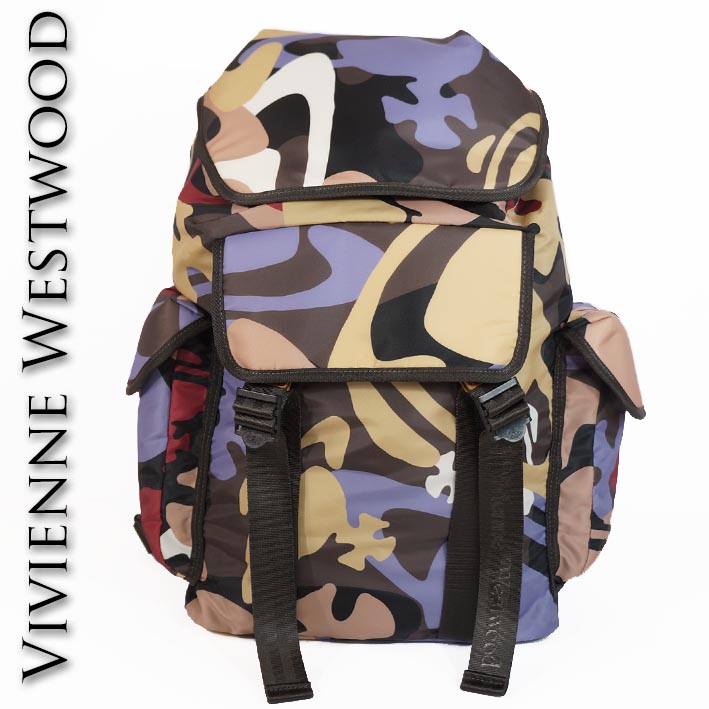 ヴィヴィアンウエストウッド Vivienne Westwood カモフラ柄 バックパック カーキ系 メンズ 紙タグなし リュック 日本製 :  97320 : セレクトスペースカラーズ - 通販 - Yahoo!ショッピング