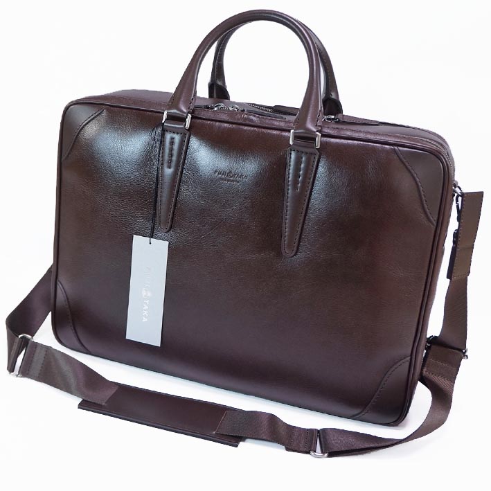 美品♡フジタカ ビジネスバッグ レザー B4 ダブルルーム 2way 良品 美品】フジタカ ビジネスバッグ レザー B4 ダブルルーム 2way
