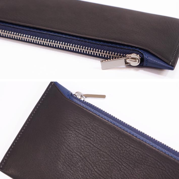 FUJITAKA フジタカ レザー ベビーカーフスキン 薄型 長財布 メンズ