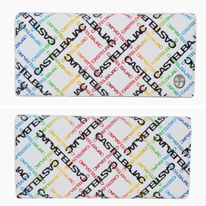 CASTELBAJAC カステルバジャック 牛革 長財布 カルル ホワイト
