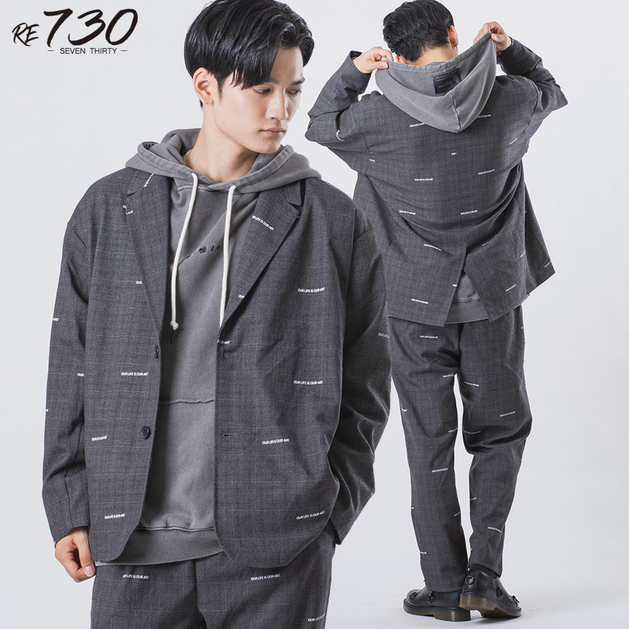 ビッグシルエットアンコンジャケット メンズ ビッグシルエット オーバーサイズ ストリート系 韓国ファッション 韓国系 RE730 セブンサーティー | RE730 | 01