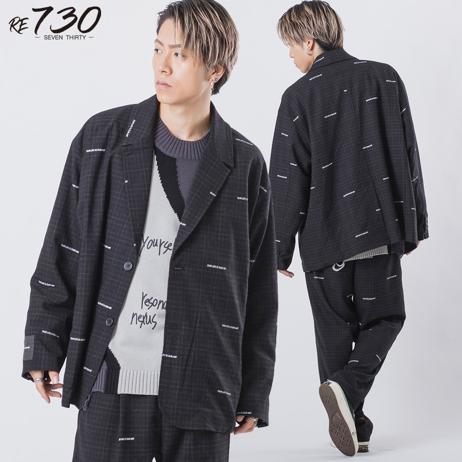 ビッグシルエットアンコンジャケット メンズ ビッグシルエット オーバーサイズ ストリート系 韓国ファッション 韓国系 RE730 セブンサーティー | RE730 | 02