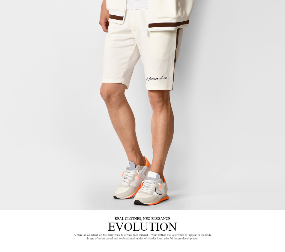 EVOLUTION ハーフパンツ メンズ ショートパンツ 膝丈 膝上丈