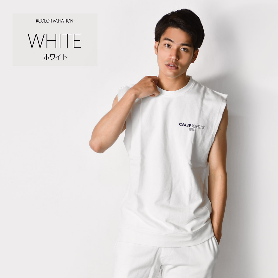 タンクトップ メンズ ノースリーブ セットアップ(別売) ストリート サーフ ビター 韓国ファッション ジムウエア 白 黒 ホワイト ベージュ ブラック M L XL LL 2L｜sshk｜02
