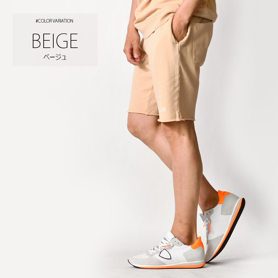 ハーフパンツ メンズ ショートパンツ セットアップ(別売) 膝丈 膝上丈 ストリート サーフ ビター 韓国ファッション 白 黒 ホワイト グレー ブラック M L XL | EVOLUTION | 02