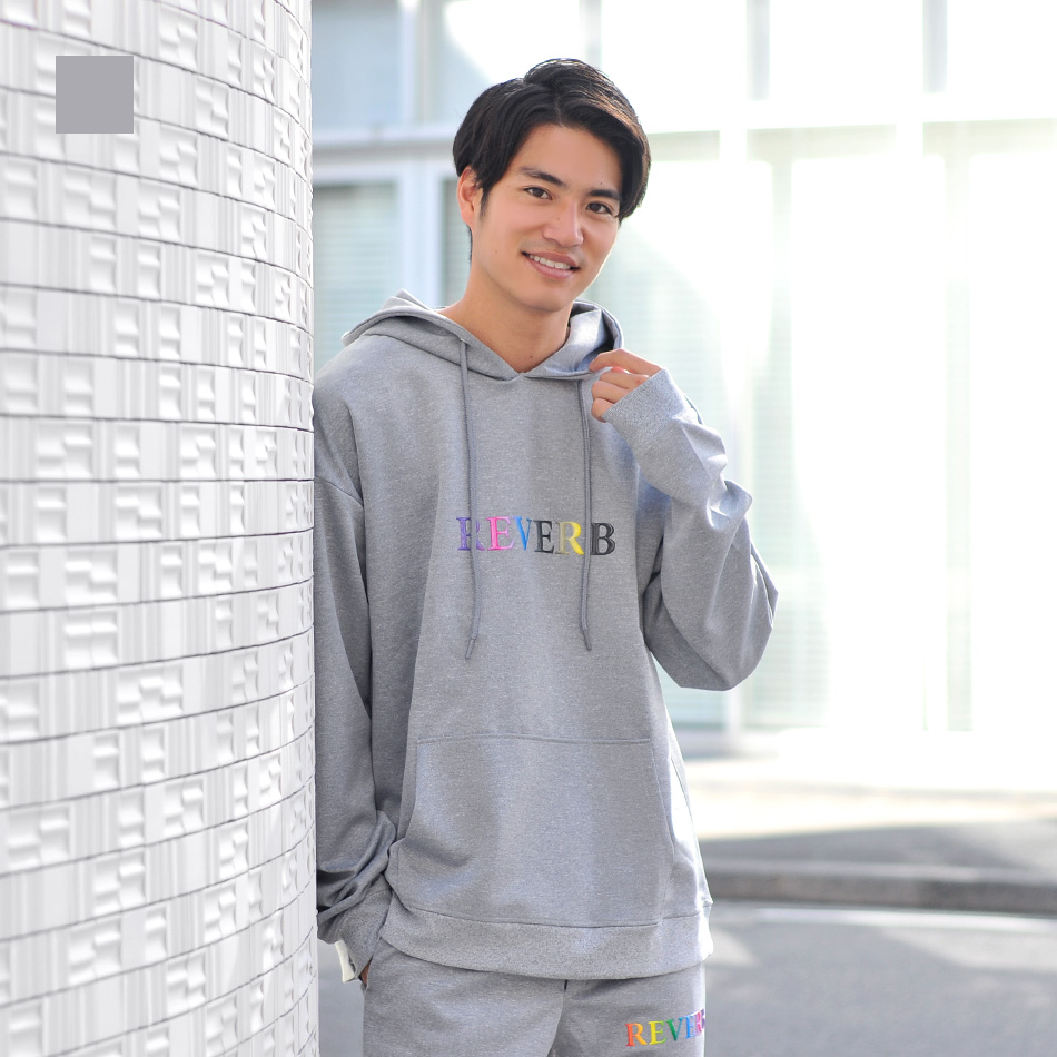 ビッグシルエットパーカー メンズ プルオーバーパーカー ロゴ ストリート ビター サーフ オラオラ系 お兄系 春秋冬 黒 グレー ブラック M L XL | EVOLUTION