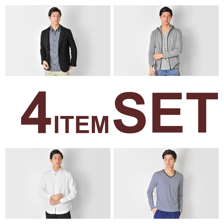 福袋 2023 ジャケット福袋 メンズ 秋冬ジャケット ブラック ニットジャケット MEN'S JOKER掲載 5点福袋 13134 | EVOLUTION | 01