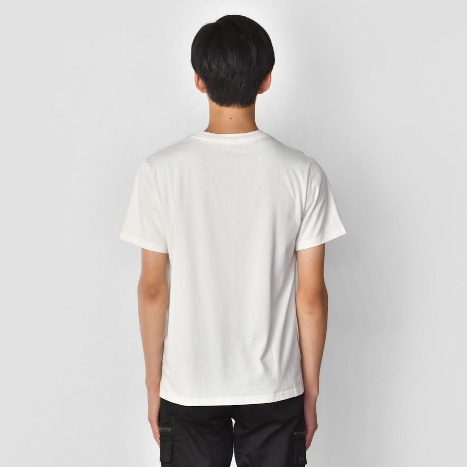 tシャツ メンズ 半袖 ロゴ 白 黒 M L XL 3L 大きいサイズ クルーネック ホワイト ブラック カットソー Sacro サークロ｜sshk｜10