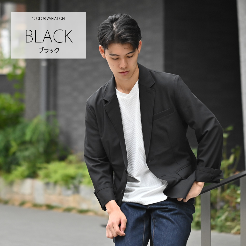 ジャケット メンズ テーラード ストレッチ スーツ地 サマージャケット 大きいサイズ 2ピース(別売) 春夏秋冬 紺 黒 チャコール ネイビー ブラック 19118 |  | 13