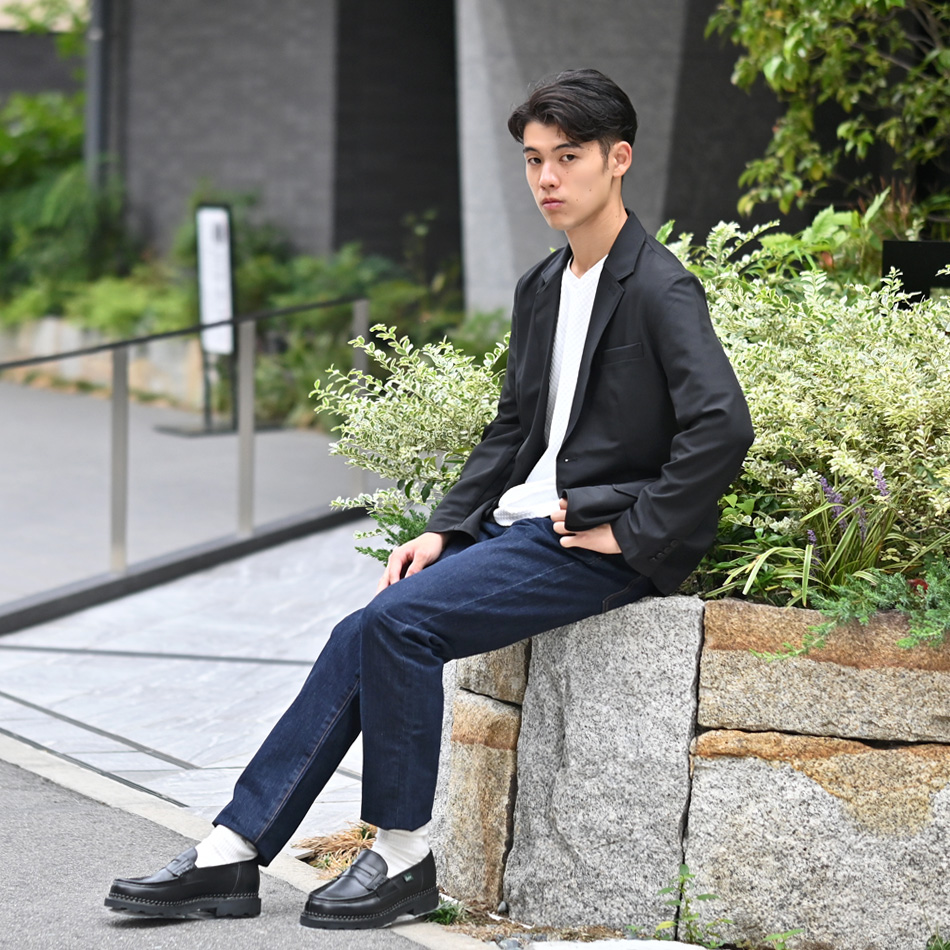 ジャケット メンズ テーラード ストレッチ スーツ地 サマージャケット