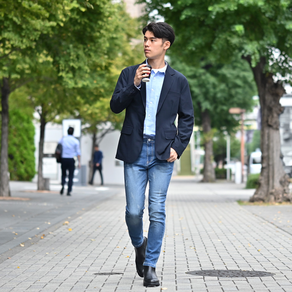 ジャケット メンズ テーラード ストレッチ スーツ地 サマージャケット 大きいサイズ 2ピース(別売) 春夏秋冬 紺 黒 チャコール ネイビー ブラック 19118 |  | 12