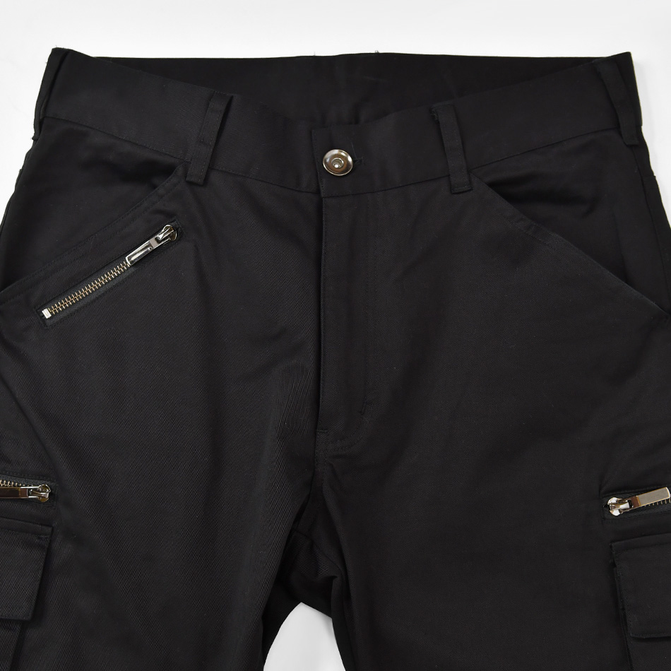 カーゴパンツ メンズ スリム タイト 細め 細身 綺麗め モード ストレッチ 春夏秋冬 ミリタリー 軍パン テーパードパンツ ベージュ カーキ ブラック 黒 | EVOLUTION | 13