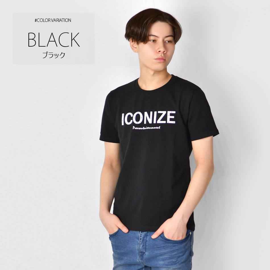 Tシャツ メンズ 半袖 ロゴ ロゴティー ラインストーン クルーネック サーフ系 ビター系 ストリート系 ホワイト ブラック 白 黒 M L XL LL 2L | EVOLUTION | 02