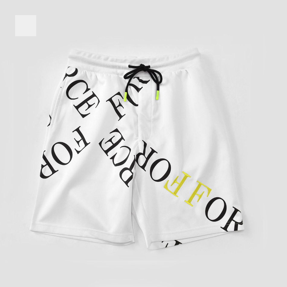 ハーフパンツ メンズ ショートパンツ ハーパン プリント 総柄 ストリート サーフ オラオラ系 モード ビター系 蛍光 白 黒 ホワイト イエロー ブラック M L XL | EVOLUTION