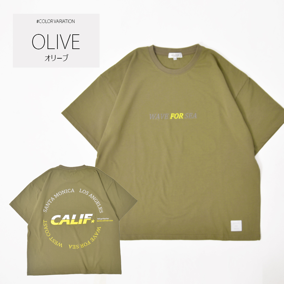 Tシャツ メンズ ビッグシルエット 半袖 刺繍 プリント 春夏秋 サーフ ビター ストリート スケボー 韓国ファッション 白 黒 ホワイト オリーブ ブラック M L XL | EVOLUTION | 02