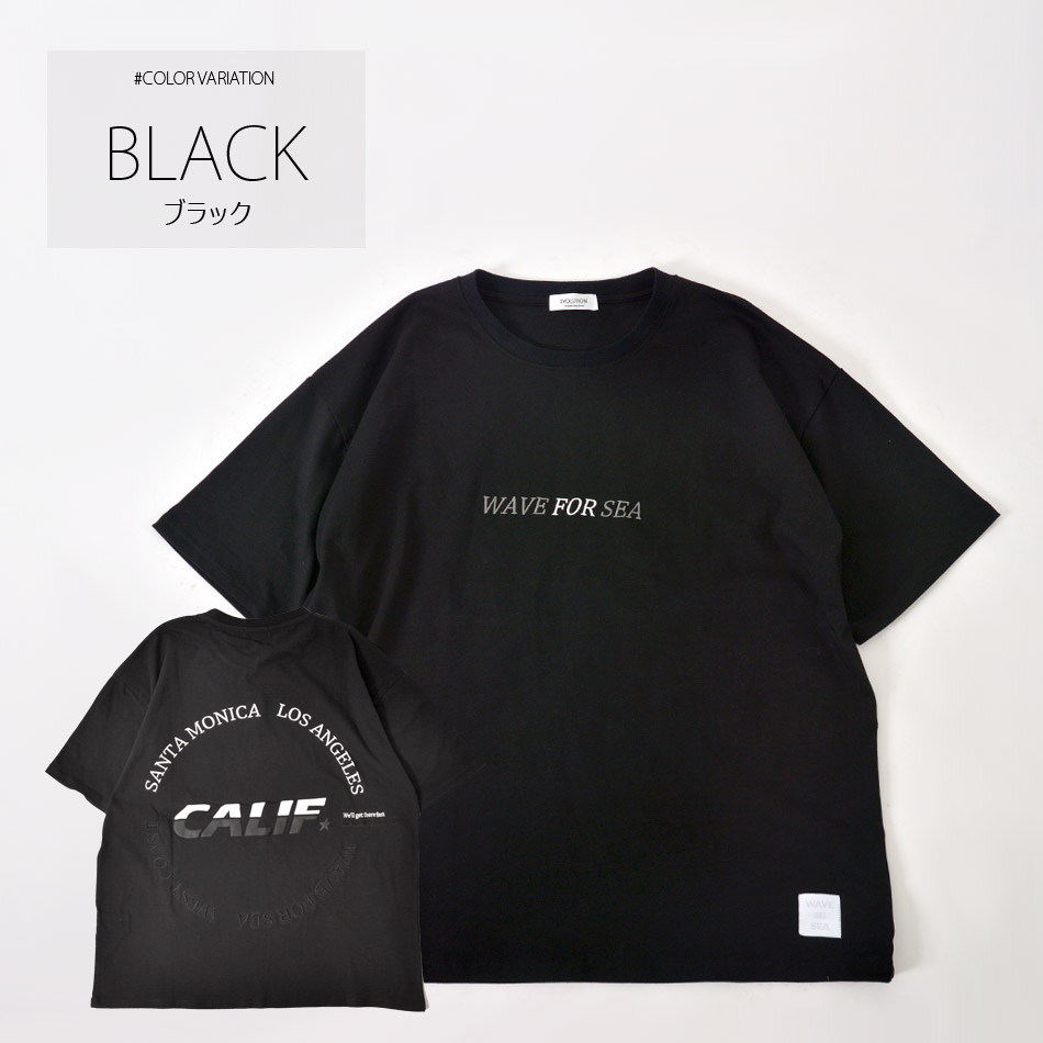 Tシャツ メンズ ビッグシルエット 半袖 刺繍 プリント 春夏秋 サーフ ビター ストリート スケボー 韓国ファッション 白 黒 ホワイト オリーブ ブラック M L XL | EVOLUTION | 03