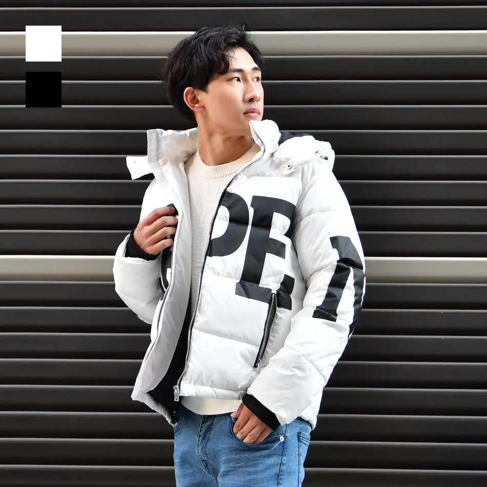 EVOLUTION（エボリューション） ダウンジャケット メンズ 中綿 ロゴ