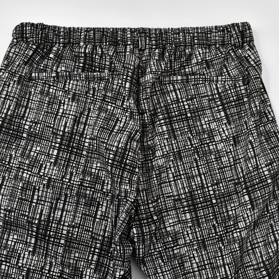 テーパードパンツ メンズ アンクルパンツ イージーパンツ 春夏秋冬 スリム タイト 細め 総柄 綺麗め モード BITTER お兄 総柄 グレー ブラック 黒 M L XL 31103 | EVOLUTION | 11