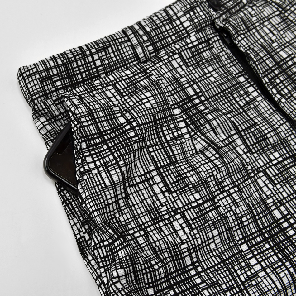 テーパードパンツ メンズ アンクルパンツ イージーパンツ 春夏秋冬 スリム タイト 細め 総柄 綺麗め モード BITTER お兄 総柄 グレー ブラック 黒 M L XL 31103 | EVOLUTION | 13