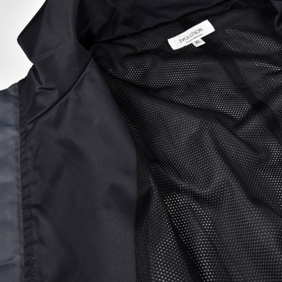 トラックジャケット メンズ ウィンドブレーカー 春秋冬 撥水 ロゴ アウトドア 釣り キャンプ ゴルフウエア ストリート スポーツ 白 黒 ホワイト ブラック M L XL | EVOLUTION | 14