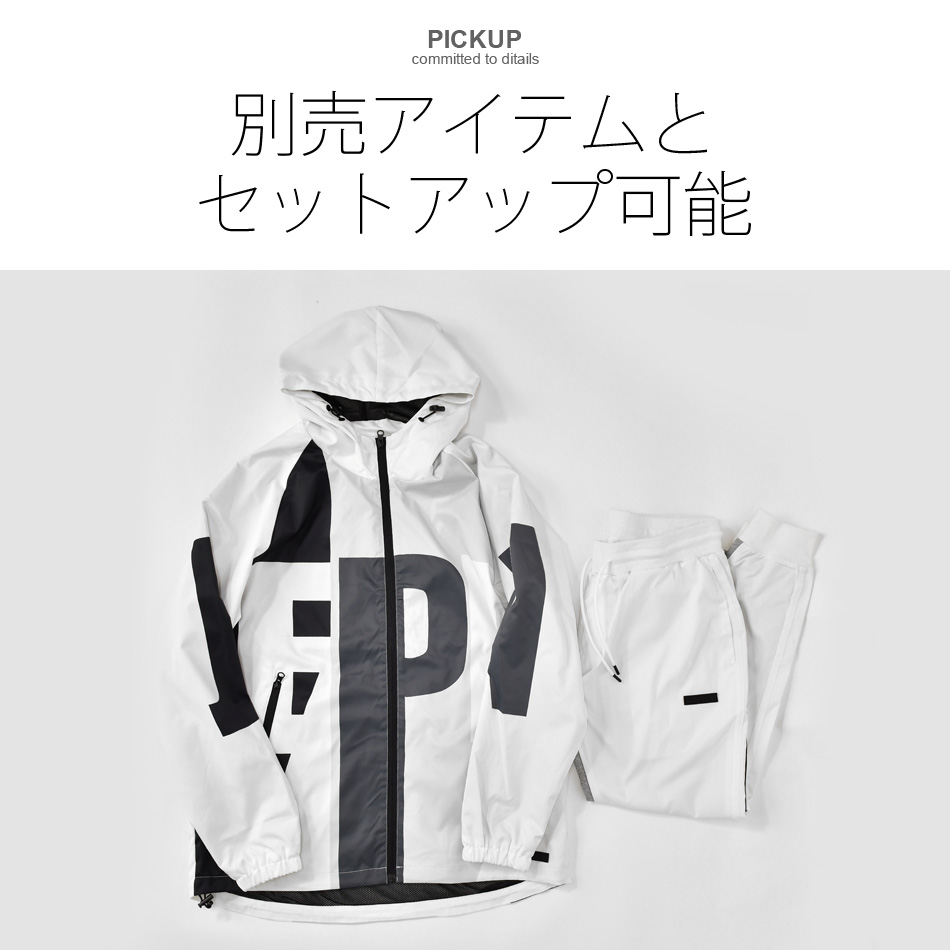 マウンテンパーカー メンズ マンパー ウィンドブレーカー 春秋冬 撥水 ロゴ アウトドア 釣り キャンプ ゴルフウエア ストリート 白 黒 ホワイト ブラック M L XL | EVOLUTION | 05