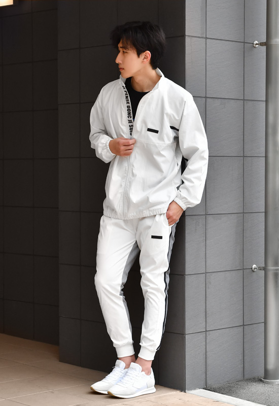 ジョガーパンツ メンズ ロゴ サイドライン ゴルフウエア アウトドア サーフ オラオラ系 ビター ゴルフウエア 春夏秋冬 撥水加工 白 黒 ホワイト ブラック M L XL | EVOLUTION | 06