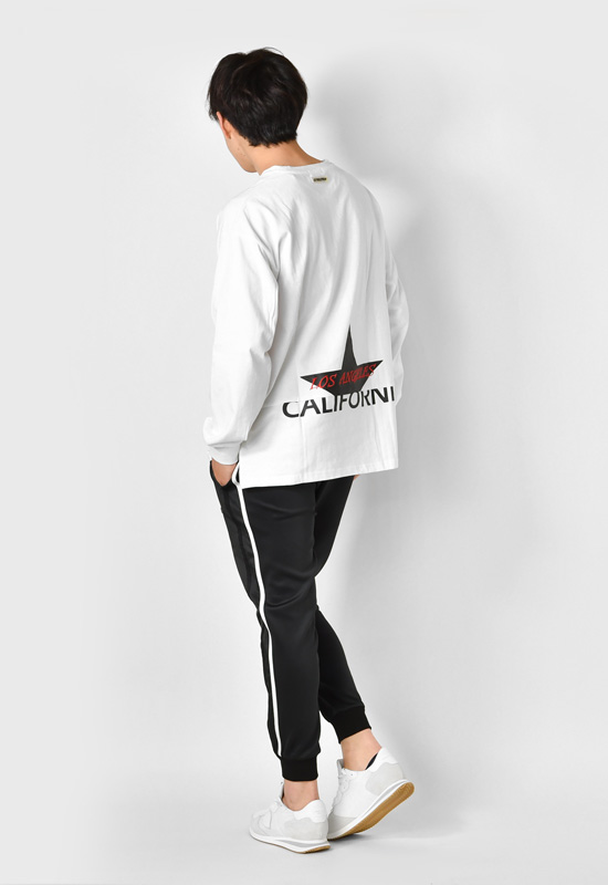 ジョガーパンツ メンズ ロゴ サイドライン ゴルフウエア アウトドア サーフ オラオラ系 ビター ゴルフウエア 春夏秋冬 撥水加工 白 黒 ホワイト ブラック M L XL | EVOLUTION | 07