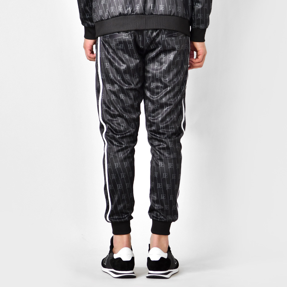 ジョガーパンツ メンズ スウェットパンツ ポンチ 総柄 ロゴ ストリート サーフ ビター系 オラオラ系 春夏秋冬 ホワイト ブラック ライトブルー 白 黒 青 M L XL | EVOLUTION | 11