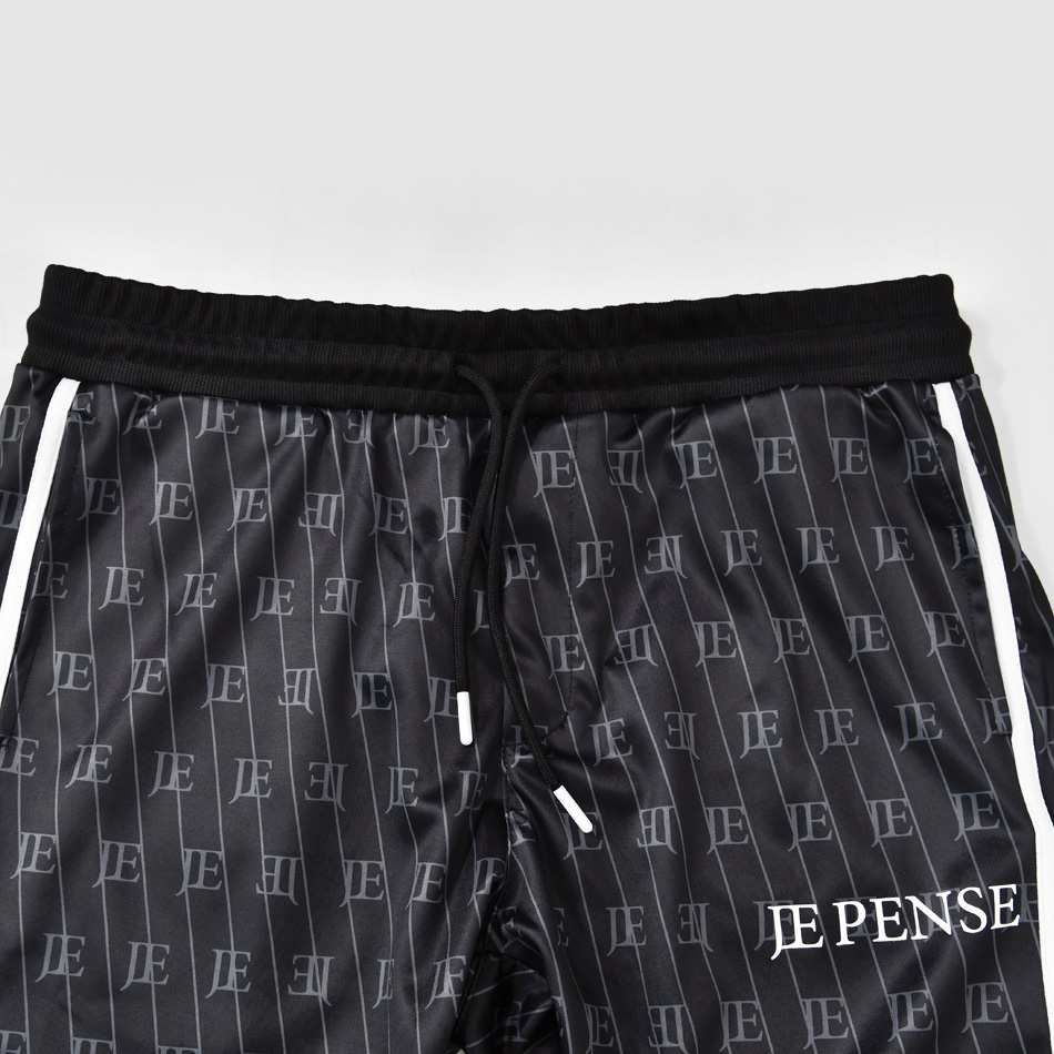 ジョガーパンツ メンズ スウェットパンツ ポンチ 総柄 ロゴ ストリート サーフ ビター系 オラオラ系 春夏秋冬 ホワイト ブラック ライトブルー 白 黒 青 M L XL | EVOLUTION | 13