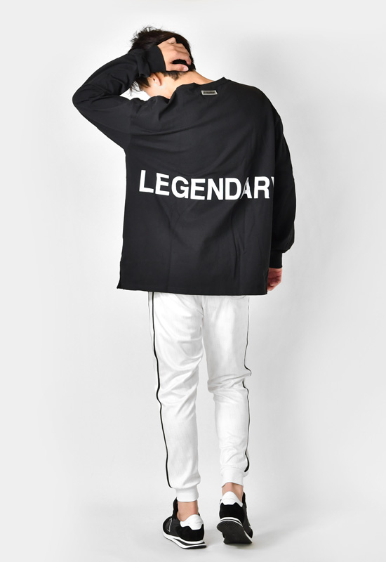 ジョガーパンツ メンズ スウェットパンツ ポンチ 総柄 ロゴ ストリート サーフ ビター系 オラオラ系 春夏秋冬 ホワイト ブラック ライトブルー 白 黒 青 M L XL | EVOLUTION | 06