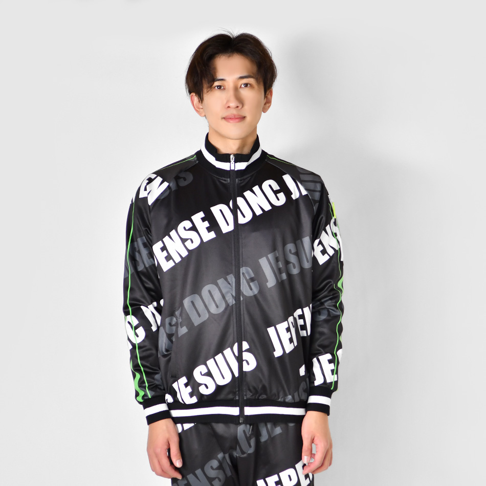 トラックジャケット メンズ ロゴ プリント 春秋冬 モード ゴルフウエア サーフ ビター系 オラオラ系 ストリート系 紺 黒 ライトグレー ネイビー ブラック M L XL | EVOLUTION | 09