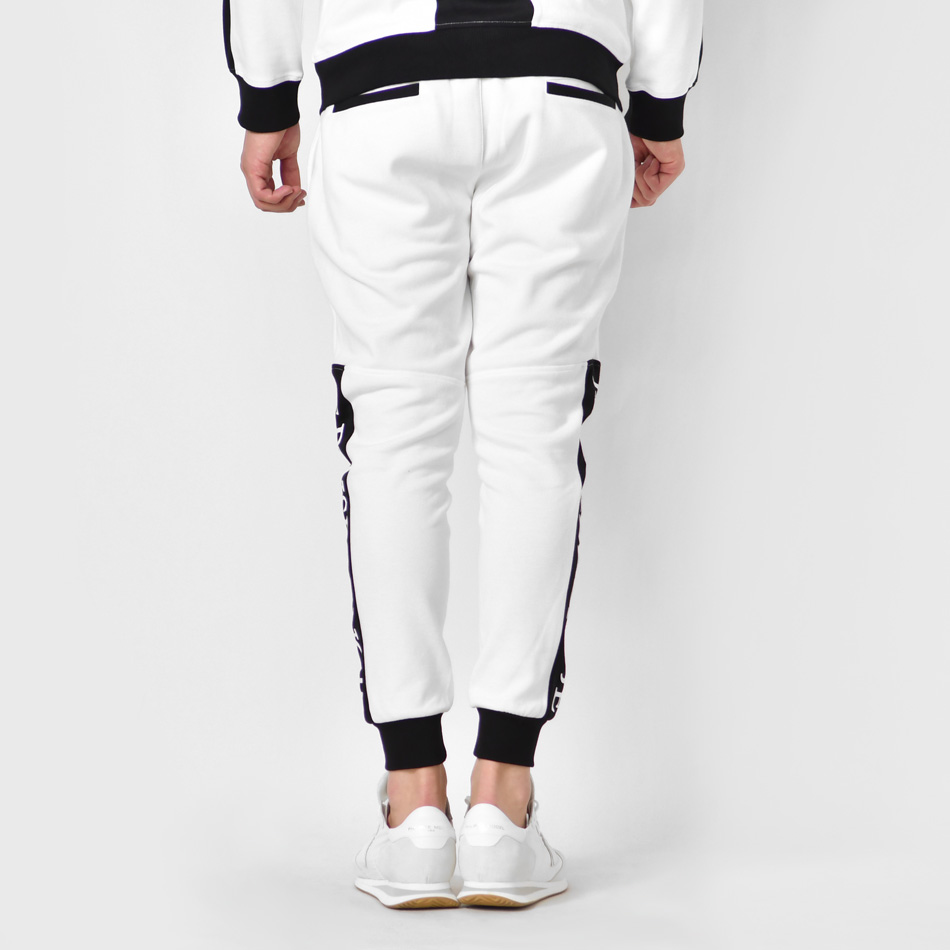 ジョガーパンツ メンズ スウェットパンツ ポンチ ロゴ 春夏秋冬 ストリート サーフ ビター オラオラ系 ゴルフウエア 白 黒 ホワイト ブラック M L XL | EVOLUTION | 09