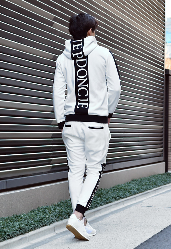 ジョガーパンツ メンズ スウェットパンツ ポンチ ロゴ 春夏秋冬 ストリート サーフ ビター オラオラ系 ゴルフウエア 白 黒 ホワイト ブラック M L XL | EVOLUTION | 05