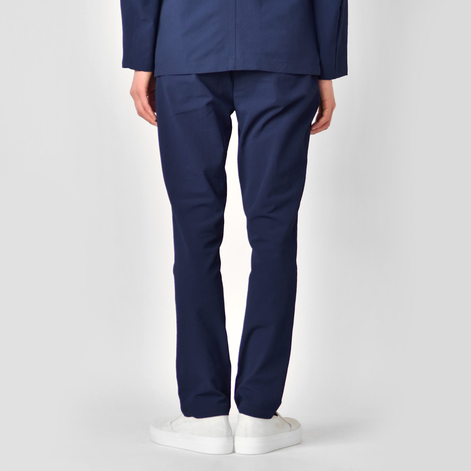 テーパードパンツ メンズ イージーパンツ タック入り 薄手 軽い 涼しい マイクロサッカー 春夏秋 綺麗め 白 紺 黒 ホワイト ネイビー ブラック M L XL 31131 | EVOLUTION | 12