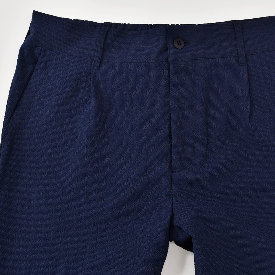 テーパードパンツ メンズ イージーパンツ タック入り 薄手 軽い 涼しい マイクロサッカー 春夏秋 綺麗め 白 紺 黒 ホワイト ネイビー ブラック M L XL 31131 | EVOLUTION | 14